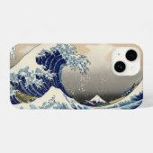 Coque Pour iPhone 14 浮世絵 ukiyoe 葛飾北斎 「富嶽三十六景 神奈川沖浪裏」 iPhone ケース (Verso Horizontal)