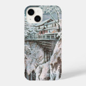 Coque Pour iPhone 14 浮世絵 ukiyoe 高橋松亭 「甲州さるはし」 iPhone 14ケース (Verso)