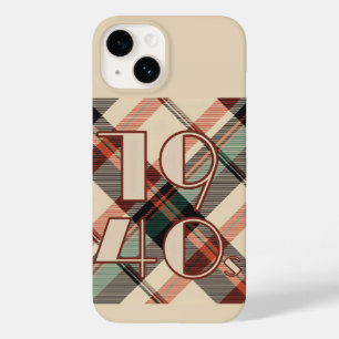 Coque Pour iPhone 14 1940s Plaid iPhone 14 Coque
