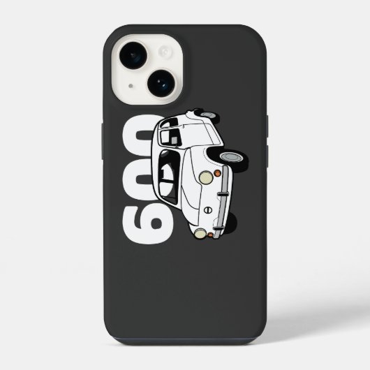 Coque Pour iPhone 14 600 blanc v2 (Verso)