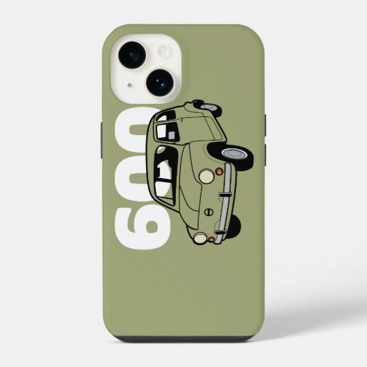 Coque Pour iPhone 14 600 vert v2 (Verso)
