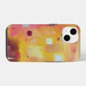 Coque Pour iPhone 14 Abstrait Moderne Jaune (Verso Horizontal)