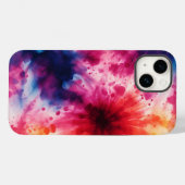 Coque Pour iPhone 14 Abstrait Retro Tie Dye Motif iPhone / coque ipad (Verso (horizontal))