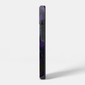 Coque Pour iPhone 14 Abstraite feuille violette profonde (Côté gauche)