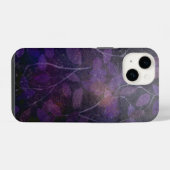 Coque Pour iPhone 14 Abstraite feuille violette profonde (Verso Horizontal)