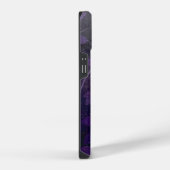 Coque Pour iPhone 14 Abstraite feuille violette profonde (Côté droit)