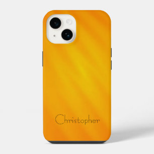 Coque Pour iPhone 14 Acier inoxydable en titane orange Imprimer 15