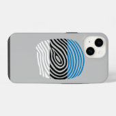 Coque Pour iPhone 14 ADN de l'Estonie (Verso Horizontal)