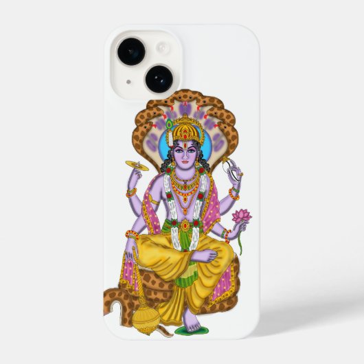 Coque Pour iPhone 14 Affaire de téléphone Lord Vishnu (Verso)