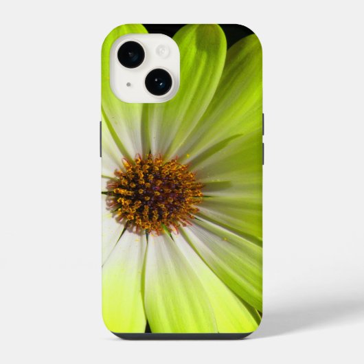 Coque Pour iPhone 14 Africain Fluorescent Jaune (Verso)