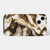 Coque Pour iPhone 14 Agate Marbre Inspiré Texture Luxe (Verso Horizontal)
