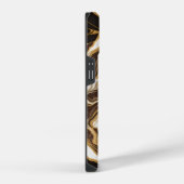 Coque Pour iPhone 14 Agate Marbre Inspiré Texture Luxe (Côté droit)