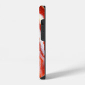 Coque Pour iPhone 14 Agate Orange Sanguine. (Côté gauche)