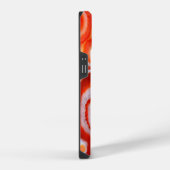 Coque Pour iPhone 14 Agate Orange Sanguine. (Côté droit)