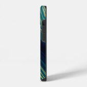 Coque Pour iPhone 14 agate verte (Côté gauche)