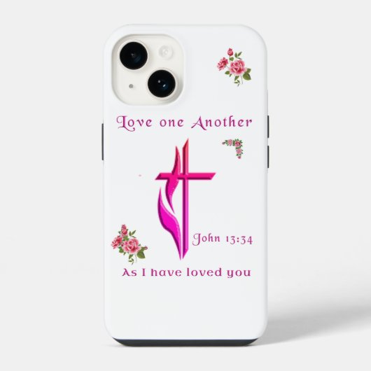 Coque Pour iPhone 14 Aimez les uns les autres (Verso)