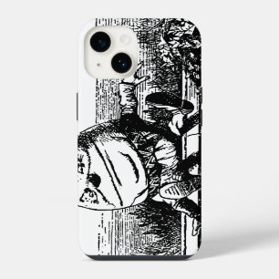 Coque Pour iPhone 14 Alice au pays des merveilles vintage, Humpty Dumpt