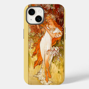 Coque Pour iPhone 14 Alphonse Mucha Printemps Art Nouveau