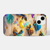 Coque Pour iPhone 14 "Amis de la rive ensoleillée" (Verso Horizontal)