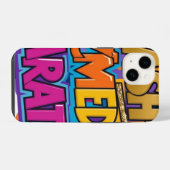 Coque Pour iPhone 14 Amit design coiffure belle (Verso Horizontal)