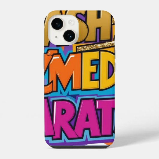 Coque Pour iPhone 14 Amit design coiffure belle (Verso)