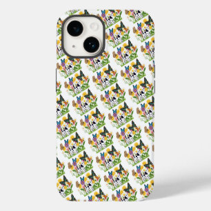 Coque Pour iPhone 14 Amour de chiot dalmatien papillon mignon Amitié