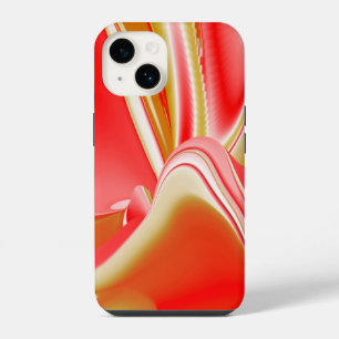 Coque Pour iPhone 14 Amour et Or Abstrait 3D Rainbowart