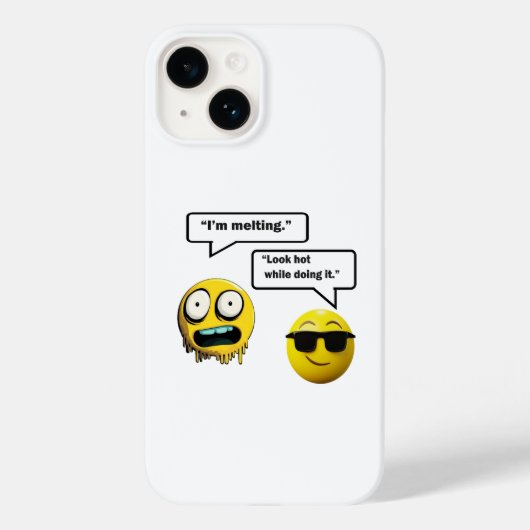 Coque Pour iPhone 14 Amusant Emoji iPhone / coque ipad (Verso)