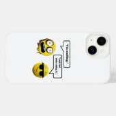 Coque Pour iPhone 14 Amusant Emoji iPhone / coque ipad (Verso (horizontal))
