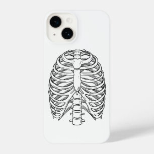 Coque Pour iPhone 14 Anatomie détaillée de la cage thoracique en ligne 