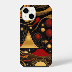 Coque Pour iPhone 14 Anciens symboles aux couleurs vives