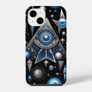 Coque Pour iPhone 14 Anciens symboles en couleurs vives