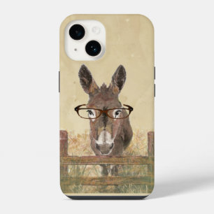 Coque Pour iPhone 14 Âne baudet avec des lunettes pour les jeunots