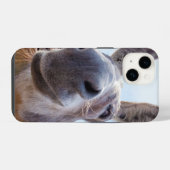 Coque Pour iPhone 14 Âne souriant avec Grin Silly (Verso Horizontal)