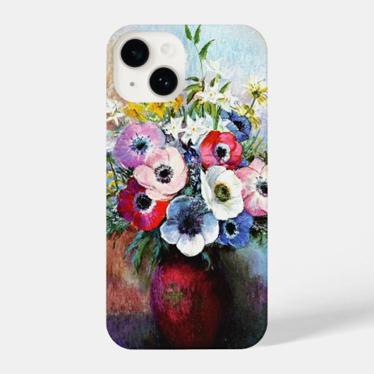 Coque Pour iPhone 14 Anéones par Odilon Redon (Verso)