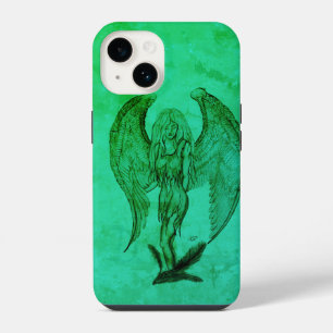 Coque Pour iPhone 14 Ange dans le style de tatouage