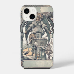 Coque Pour iPhone 14 Anges gardiens avec l'enfant Jésus