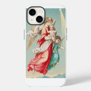 Coque Pour iPhone 14 Anges Gardiens portant un enfant Art éthéré