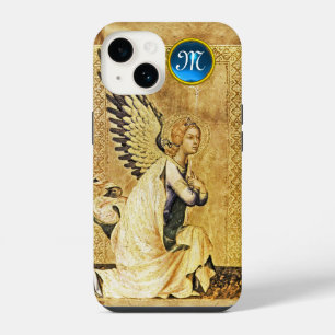Coque Pour iPhone 14 ANNONCIATION ANGE MONOGRAMME,Parchemin