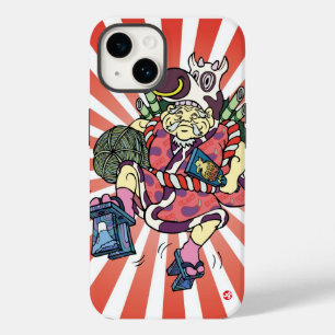 Coque Pour iPhone 14 Aokimono. Daikoku des sept dieux chanceux スキップ大黒