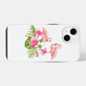 Coque Pour iPhone 14 Apple iPhone 14 Coque-Flamant rose (Verso Horizontal)