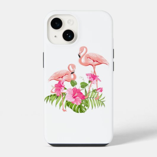 Coque Pour iPhone 14 Apple iPhone 14 Coque-Flamant rose (Verso)
