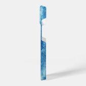 Coque Pour iPhone 14 Aquarelle bleue (Côté gauche)