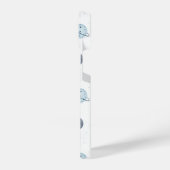 Coque Pour iPhone 14 Aquarelle Blue Space Planet Motif (Côté gauche)