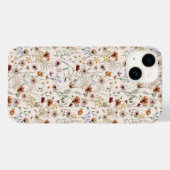 Coque Pour iPhone 14 Aquarelle Boho Floral Pattern iPhone / coque ipad (Verso (horizontal))