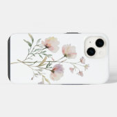 Coque Pour iPhone 14 Aquarelle douce coque iphone floral (Verso Horizontal)