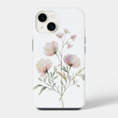 Coque Pour iPhone 14 Aquarelle douce coque iphone floral (Verso)