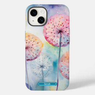 Coque Pour iPhone 14 Aquarelle Dreamy Dandelions Personnalisé