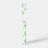 Coque Pour iPhone 14 Aquarelle feuille vert blanc (Côté gauche)