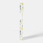 Coque Pour iPhone 14 Aquarelle Motif Floral Jaune (Côté droit)